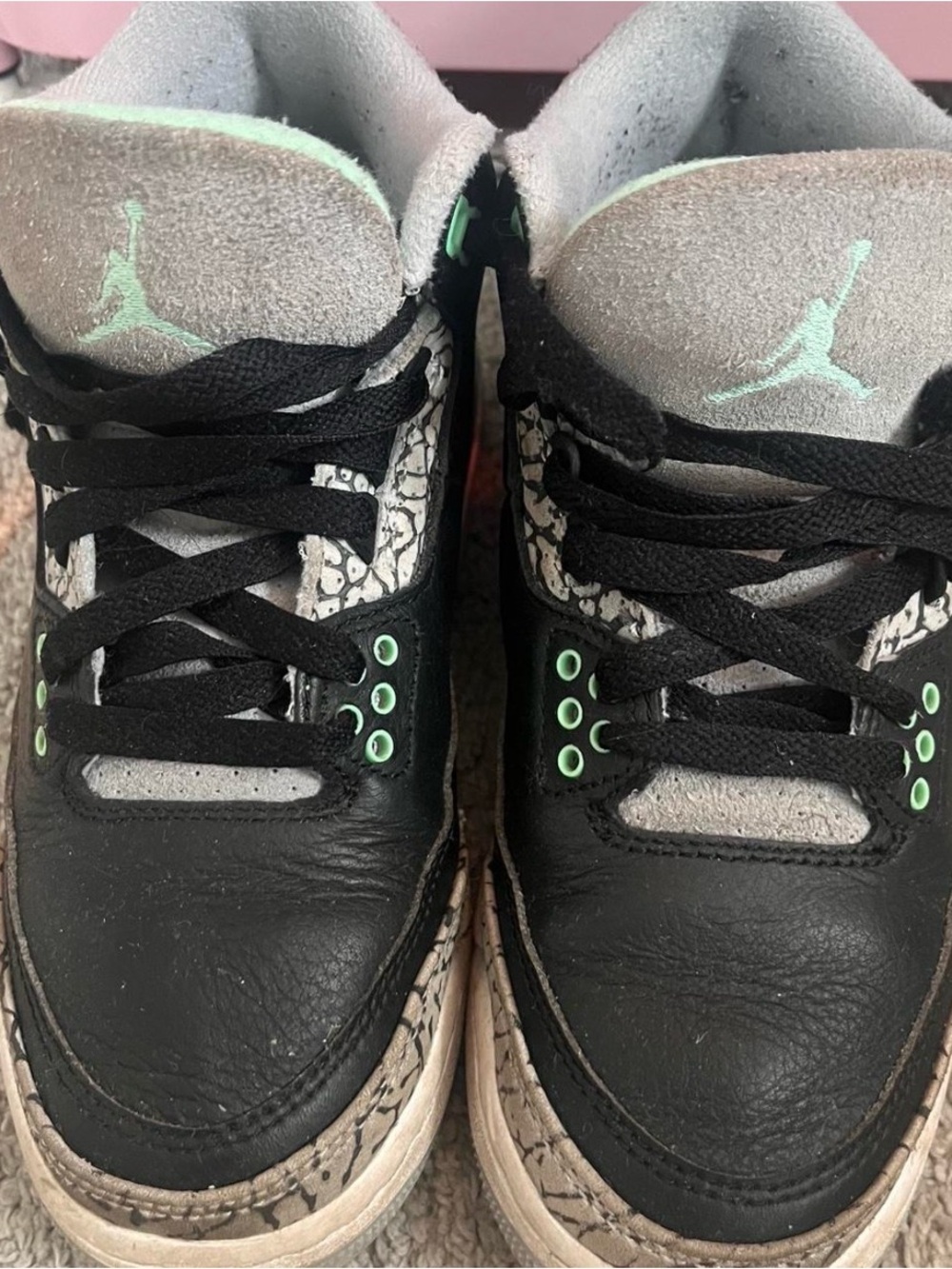 Nike Kids' Black & Mint Green Retro Skate Sneakers
